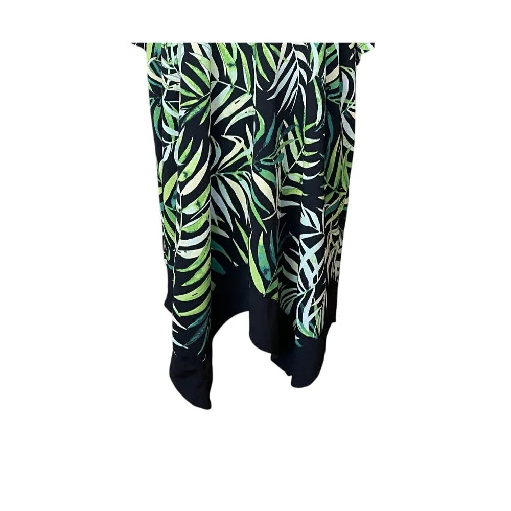 Arna‎ York Floral Tunic Dress 26/28 Hawaiian Tropical Resort Wear Travel V Neck - Picture 3 of 9